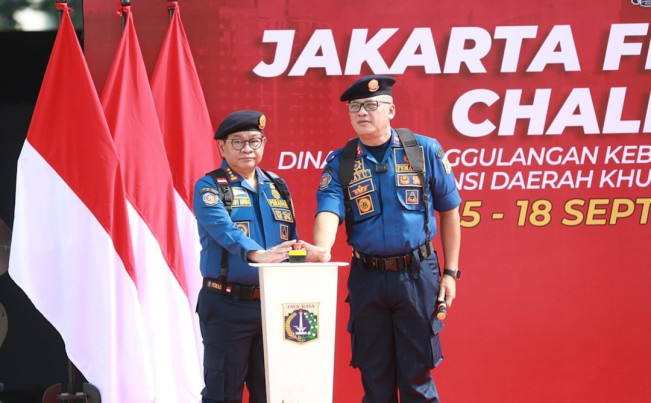 Gubernu DKI Jakarta Pramono Anung membuka acara Jakarta Fair Safety Challenge, Senin (15/9/2025). [Dok. Istimewa]